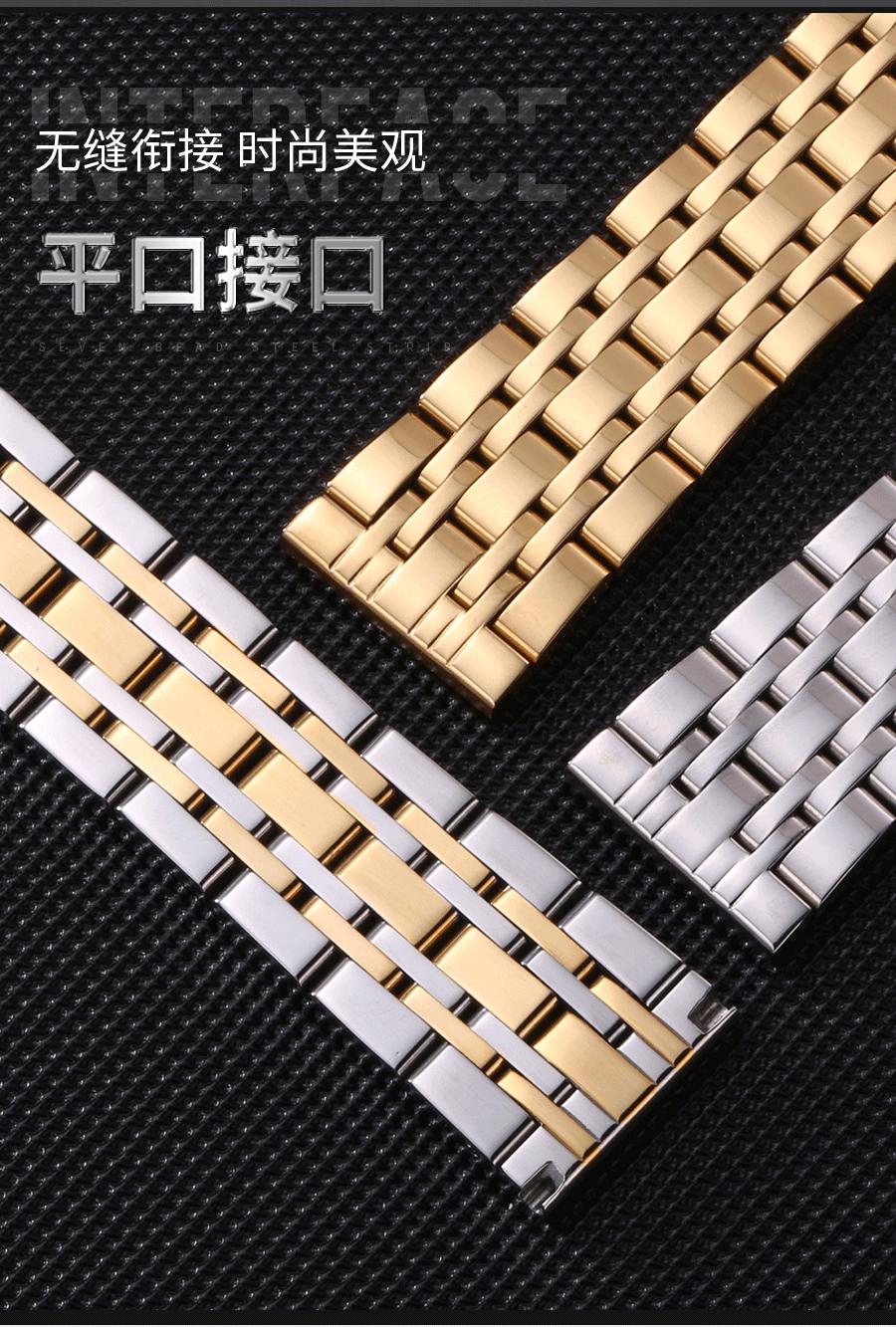 七珠钢表带