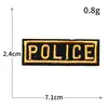Serie del alfabeto inglés tela bordada pegatinas insignia personalizada parche bordado para computadora accesorios para ropa parche diy venta al por mayor