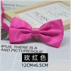 Corbata de Lazo Vestido de Hombre Estilo Coreano Caballero Británico Doble Capa Color Sólido Rojo Vino Negro Novio Padrino Hermanos Lazo Marea