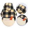 Suministros para Mascotas Otoño e Invierno Sudadera con Capucha y Bolsillo de Forro Polar para Gatos y Perros, Ropa para Perros Medianos para Teddy, Bichón, Corgi