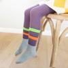 Medias para niños de otoño e invierno 2020, leotardos de algodón peinado a juego de colores para niñas, arcoíris, calcetines de baile coreanos para bebés, modernos