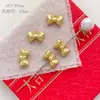 Estilo Chino Aleación Bolsa de la Fortuna Festiva Caballo de Madera Fortuna Cuentas Doble Cara DIY Colgante de Joyería Hecho a Mano Accesorios