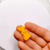 Accesorios de Resina de Conejo de Doble Capa para Pascua Accesorios para Joyería DIY Llavero de Pegamento Crema Pendientes Colgante