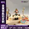 Chaveiro de metal estilo cartoon chinês, feito sob medida com pintura em esmalte, pingente de chaveiro para pontos turísticos da cidade