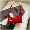 Bolso de Mano de Moda Coreana 2025 Otoño Nuevo Bolso de Mujer Bolso de Hombro Mate Bolso Cruzado de Alta Apariencia a la Moda para Mujer