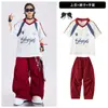 Disfraz de Presentación de Street Dance para Niños Niños y Niñas Hip Hop Holgado Manga Corta Colorido Pantalones Largos Conjunto Juvenil Street Dance Ropa de Moda Verano
