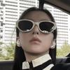 Gafas de Sol Y2K Populares de Moda para Mujer, Gafas de Sol Trendy de Celebridad de Internet, Europeas y Americanas Anti-Uv, Venta al por Mayor de Gafas de Sol Gm