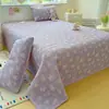 Funda de Cama Gruesa de Gasa Arrugada de Algodón Hinchable Universal para Todas las Estaciones Juego de Tres Piezas Sábana Acolchada Colchón de Dormitorio Estudiantil