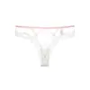 Europa y Estados Unidos melocotón caliente cadera hueca sexy lencería para mujer encaje puro transparente tanga calzones negros