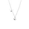 Colar Gossy Tuo de Prata Esterlina S925 Pequeno de Prata Feminino Ins Niche Design Miniscan Estilo All-match Bola Bing Clavícula Corrente