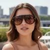 Óculos de Sol de Moda Europeia e Americana com Armação Grande, Óculos Versáteis Estilo Rua Punk Hip-Hop Personalizados, Óculos da Moda de Celebridade da Internet