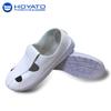 Sapatos de Lona Anti-Estáticos de Quatro Ilhós Atacado, Sapatos Anti-Estáticos, Sapatos Pu Sem Poeira, Sapatos de Trabalho Anti-Estáticos Azuis e Brancos, Antiderrapantes