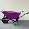 Fornecedor Fabrica Carrinho de Uniciclo Wb6414, Caminhão para Mercado Europeu, Americano e Sul-Americano, Transportador Dobrável de Puxar Roxo