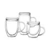 Conjunto de Copos de Vidro Isolado de Camada Dupla, Luxo Leve Café Sala de Estar Especial Anti-Escaldante Espesso Sem Alça Copo de Água