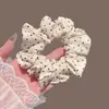 Scrunchie de Verão Plissado com Bolinhas para Prender o Cabelo de Mulheres Doce Chique Simples Rabo de Cavalo Prendedor de Cabelo Acessório de Cabelo
