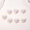 Laço Coração Brilhante Desenho Animado Decorações para Unhas Resina Pequenos Acessórios DIY Cola Cremosa Capa de Celular Decorações de Unhas