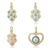 Collar de Chanclas para Mujer, Colgante de Ojo con Goteo de Aceite, Chanclas Europeas y Americanas Personalizadas, Cadena para Clavícula Incrustada con Diamantes, Accesorios Transfronterizos