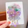 Laço de Cabelo com Borla Hanfu Feminino Flor de Fada Pérola Pingente Laço de Cabelo Bebê Fantasia Antiga Fotografia Estilo Nacional Acessórios de Cabelo