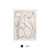 Hilo de seda estilo pobreza extrema pintura decorativa abstracta B&B pintura colgante de línea simple pintura decorativa de posada arte de nicho pintura sin marco