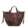 Bolsa de Mão Estilo Retro Simples Coreano Design de Nicho 2025 Nova Versátil para o Dia a Dia Grande Capacidade Ombro Único Bolsa Tendência