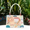 Bolso para Mujer Xishuangbanna Características Étnicas Pavo Real Grande como Flor de Peonía Jacquard Bordado de Doble Cara Hilo de Oro Bolso de Mano para Salir