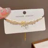 Pulsera Japonesa y Coreana de Temperamento con Circonitas Microincrustadas de Flores Extraíble Diseño Nicho Exquisita Moda de Lujo Ligero Pulsera con Sentido de Alta Gama