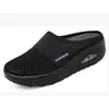 Pantuflas de Malla Pequeña Baotou para Mujer Sin Tacón Medias Pantuflas de Suela Gruesa para Mujer Medias de Malla para Mujer Venta al por Mayor de Fábrica