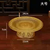 Plato de Ofrenda de Frutas para Buda, Ofrenda a Guanyin, Plato de Vidrio con Pie Alto, Plato de Ofrenda para Templo, Utensilios Budistas, Ofrendas para el Hogar, Fruta