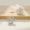 Pendientes de Tachuela de Fuegos Artificiales Sencillos de Moda Versátiles de Metal Joyería de Diseño de Nicho de Gama Alta