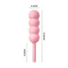 Vibrador de doble propósito anal y vaginal Lai Le Tanghulu con diseño de perlas, apto para hombres y mujeres, juguete sexual para adultos