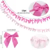 En Stock Ins Mismo Estilo Lazo Cinta de Satén Bandera Desplegable Fiesta de Cumpleaños Reunión Hermanas Estilo Ballet Pancarta
