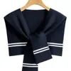 Nuevo Chal de Punto Suave con Bloques de Color para Mujer Estilo Coreano Rayado Ropa Exterior para Aire Acondicionado Primavera Camisa de Hombro Chaleco Negro