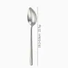Colher de Gelo Flor de Cristal de Titânio Puro Cabo Estendido Oco Estilo Coreano Ponta Redonda Pontiaguda Colher de Mesa Doméstica para Comer e Sopa