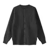 Suéter cárdigan de punto trenzado de lana en color liso retro, unisex, estilo casual, adecuado para el uso diario y para ir al trabajo.