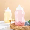 500 copo de suco de plástico para celebridade da internet copo de milk tea copo fofo copo de bebê mamadeira com bico transparente PET de grau alimentício