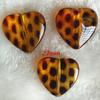 Comercio exterior en stock cuentas acrílicas imitación ámbar cuentas de leopardo de dos colores cuentas de carey de forma especial cuentas con patrón de resina cuentas redondas de acetato