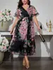 Fábrica de Origen, Vestidos Transfronterizos, Batas, Exportación de Comercio Exterior Ropa para Mujer Tallas Grandes, Pedido Mínimo de 1 Pieza