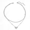 Joyería de Acero Inoxidable con Cuentas de Doble Hoja Transfronteriza Traje de Joyería con Cuentas de Arco de Acero de Titanio Europeo y Americano