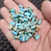 Cuentas Redondas de Turquesa Imitación, Cuentas de Jade, Cuentas de Ábaco, Cuentas Separadoras, Cuentas Sueltas de Jade, Cuentas Tubulares Rectas de Nudo de Bambú, Joyería de Cuentas de Estilo Antiguo