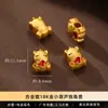 Jingde Jewelry Accesorios del Año del Caballo Chapados en Oro Amuletos de la Suerte del Año del Caballo Cuentas Espaciadoras Accesorios para Joyería DIY Amuletos Colgantes