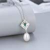 Colgante de perlas de agua dulce de plata S925 transfronterizas de un millón, versión coreana, collar de diamantes sencillo para mujer, fabricantes de accesorios de bricolaje al por mayor