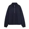 Fabricante mayorista de ropa para mujer transfronterizo 2026 nuevo estilo europeo y americano moderno casual holgado versátil color liso sudadera con cremallera