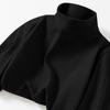 Camiseta de manga larga para hombre y mujer, de otoño e invierno, de cuello medio alto y doble cara, de polar, ajustada, con base interior cálida.