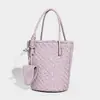 Bolso Cubo de Moda Tejido a Mano de Nicho para Mujer 2026 Nuevo Versátil Exquisito Bolso de Hombro Crossbody de Lujo Ligero