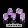 Acessórios para Joias de Ametista Lavanda Natural Jingde Jewelry, Contas, Pixiu, Raposa de Nove Caudas e Acessórios de Escultura de Fada Atacado