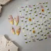 Nuevo Estilo Transfronterizo Fuente Venta Caliente Lindos Rayas Abeja Gelatina Pegatinas para Uñas 3D Coloridas Insectos Decoración de Arte para Uñas