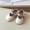 Zapatos de Cuero para Niñas 2026 Primavera/Otoño Nuevo Estilo Mary Jane Zapatos de Una Sola Pieza Slip-ons para Niños Medianos y Mayores Zapatos Birkenstock para Niñas