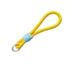 Lanyard para Teléfono Corto con Llavero, Correa Simple Corta para Funda de Teléfono, Correa de Muñeca para Botella de Agua, Cuerda Trenzada