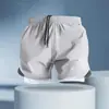 Shorts Esportivo Masculino de Secagem Rápida Anti-Exposição Dois em Um Verão Basquete Fitness Respirável Solto Shorts de Corrida