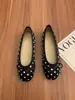 Primeiro Encontro Jifa Polka Dot Francês Laço Mary Jane Sapatos Únicos Femininos Fundo Plano 2026 Primavera Novo Estilo Solado Macio Slip-on Ba